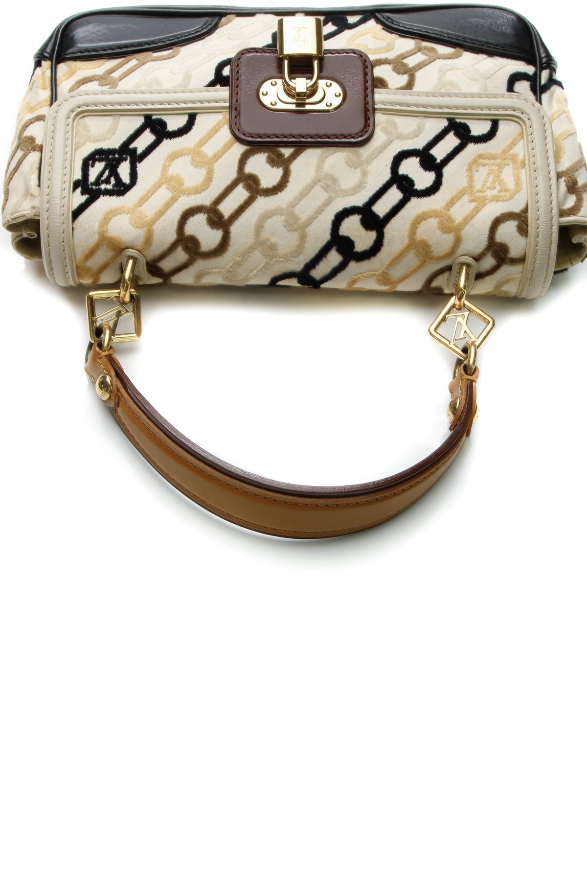 Rabat Chain Pochette Bag - Cream/Black