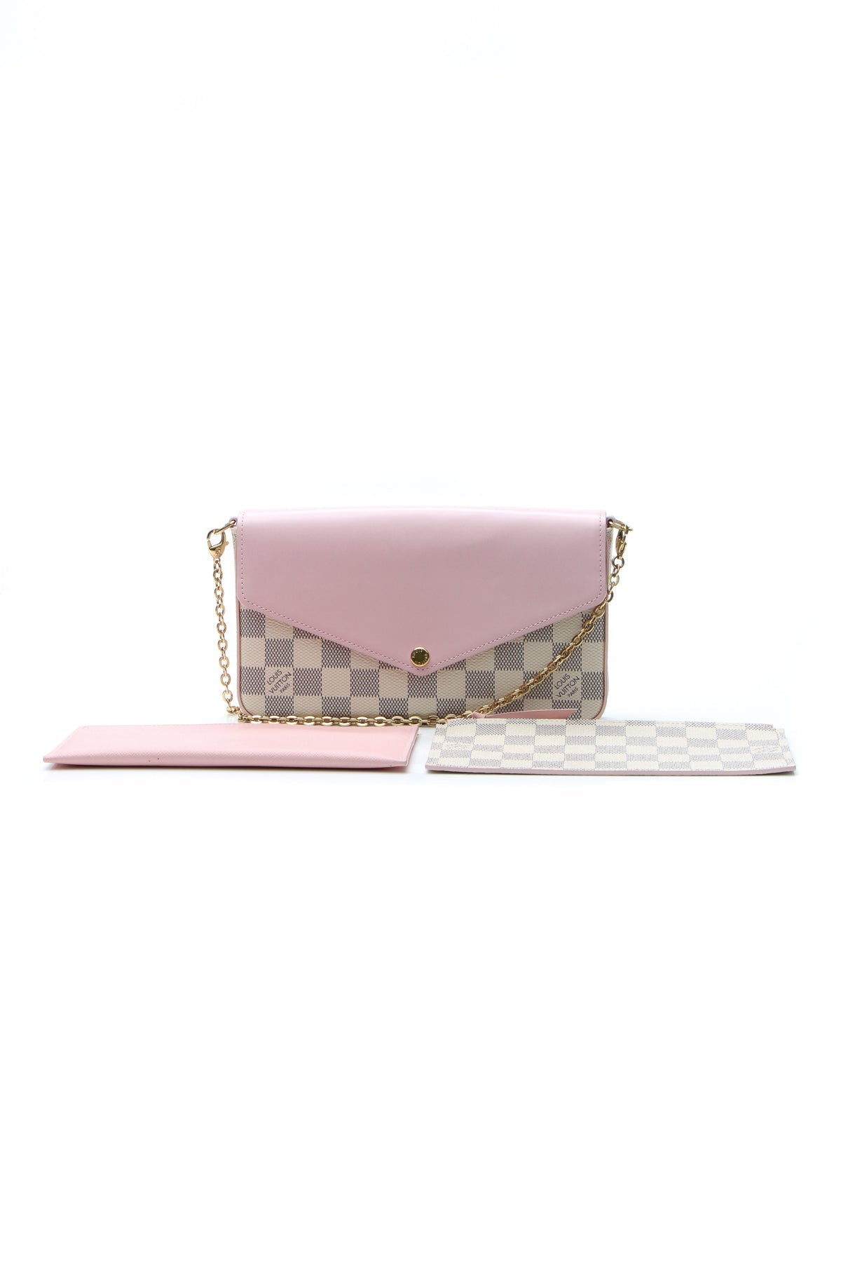 Felicie Pochette Bag - Eau de Rose/Damier Azur
