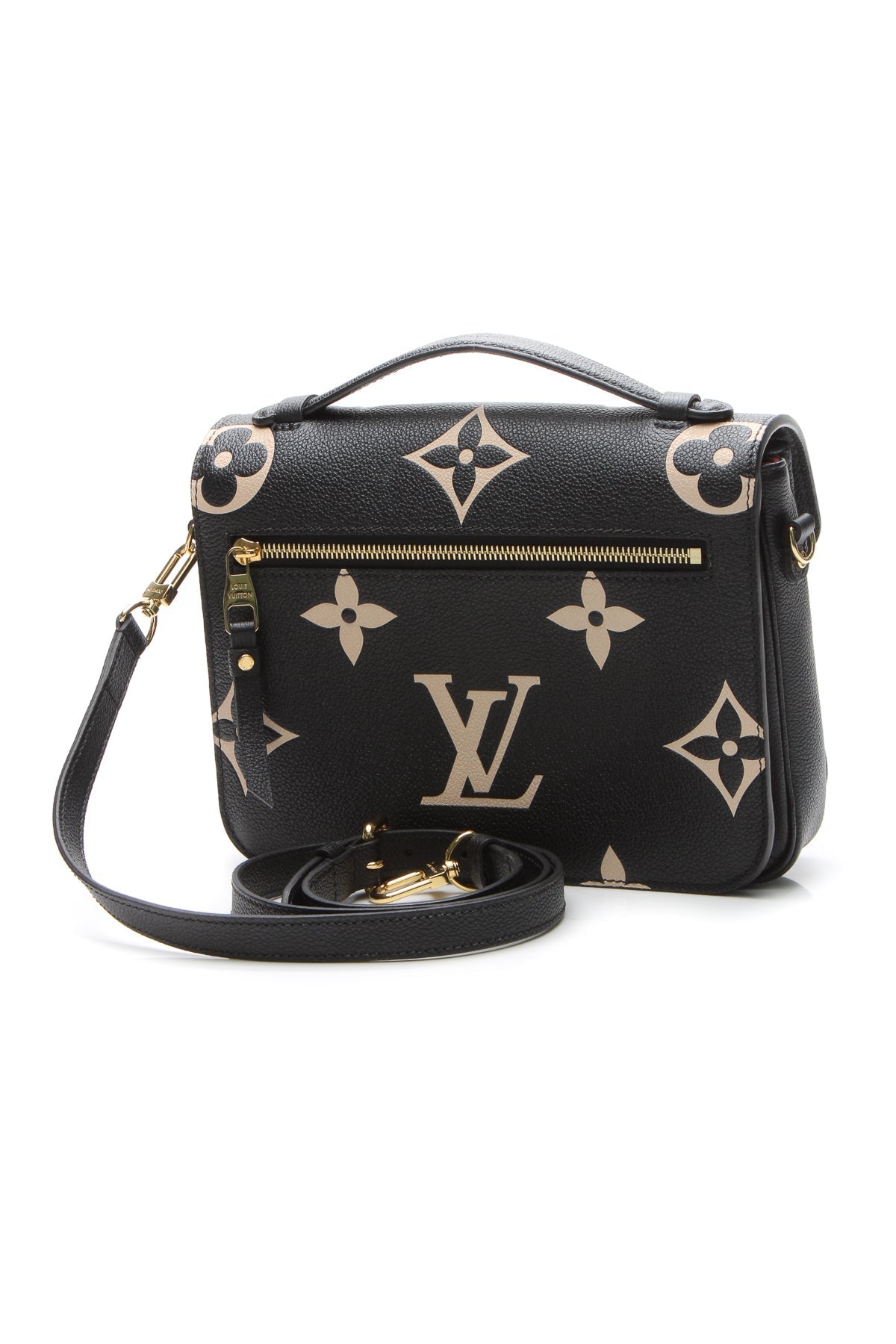 Bicolor Empreinte Pochette Metis Bag - Black/Beige