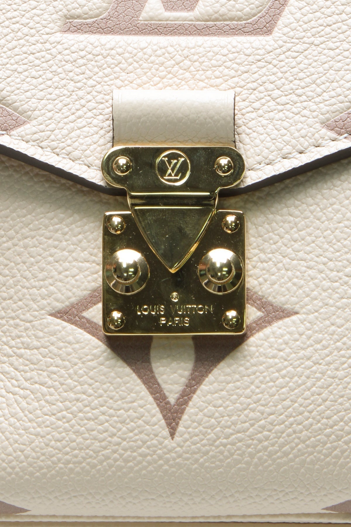 Bicolor Empreinte Pochette Metis Bag - Cream/Dove