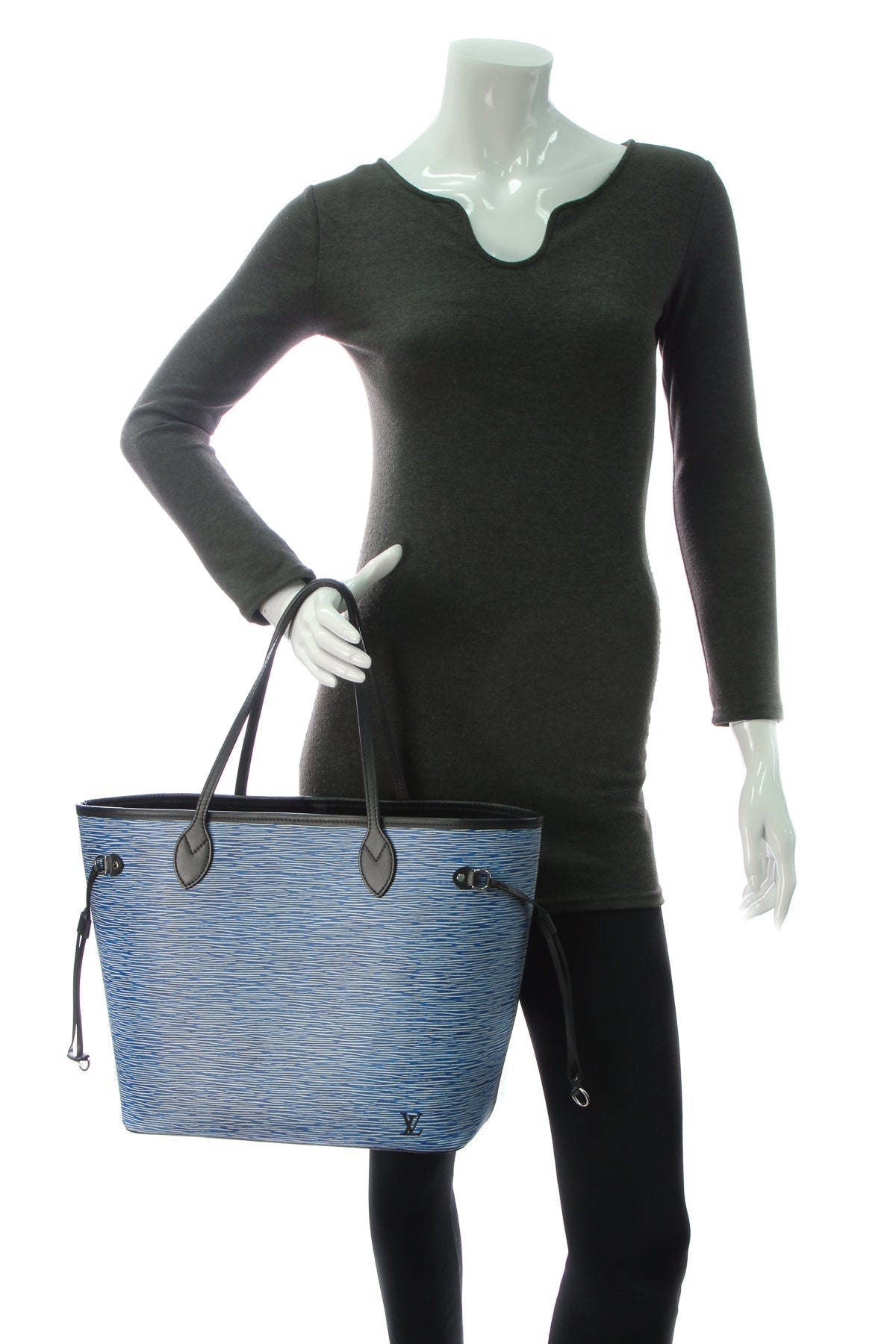Epi Neverfull MM Tote Bag - Denim
