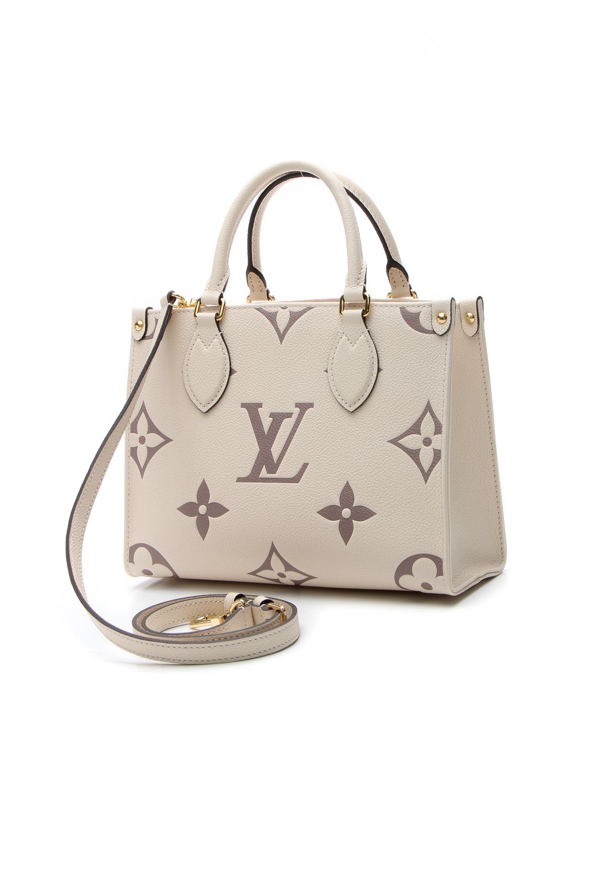 Bicolor Empreinte Onthego Bag PM Tote Bag - Cream/Rosewood