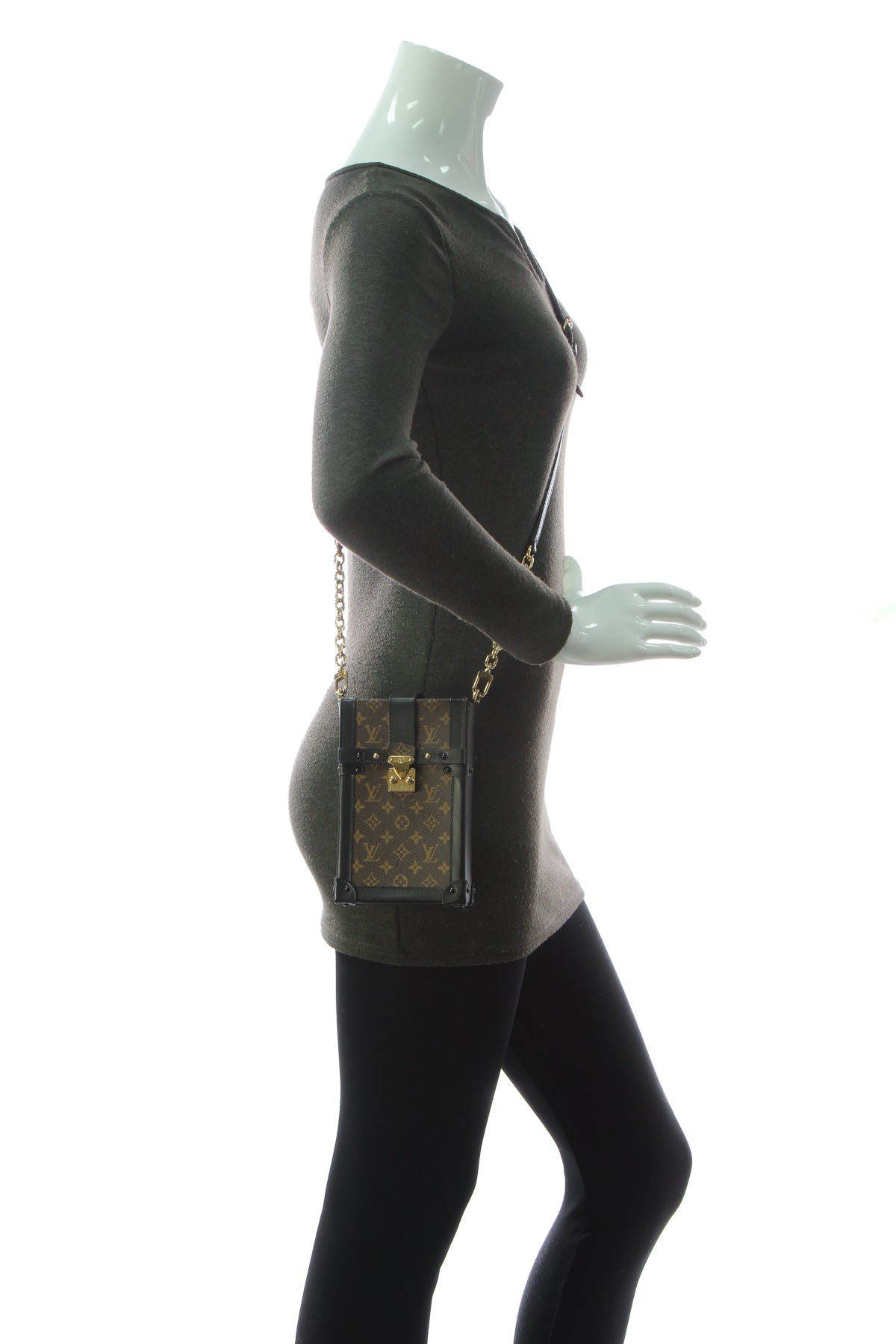Vertical Trunk Pochette Bag - Monogram/Black