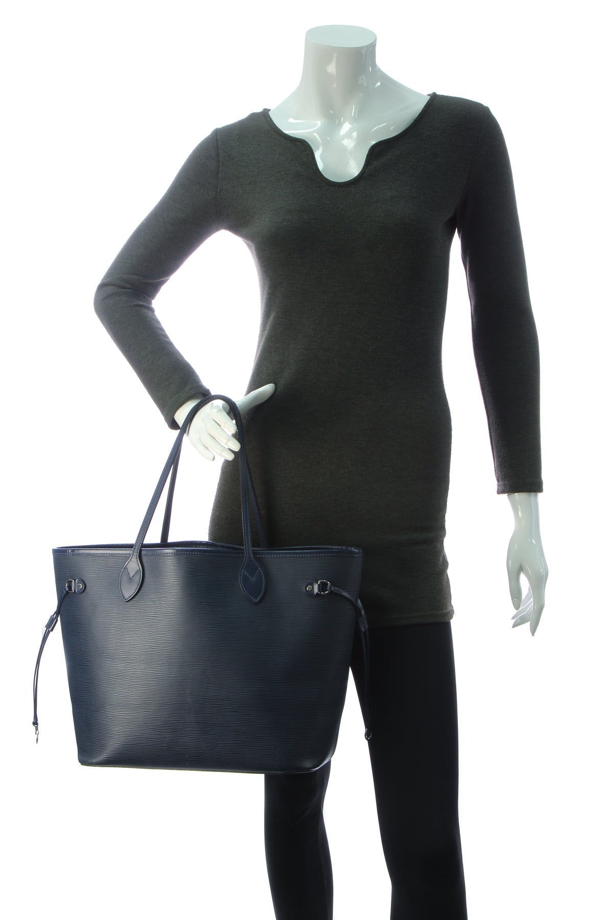 Epi Neverfull MM Tote Bag - Indigo