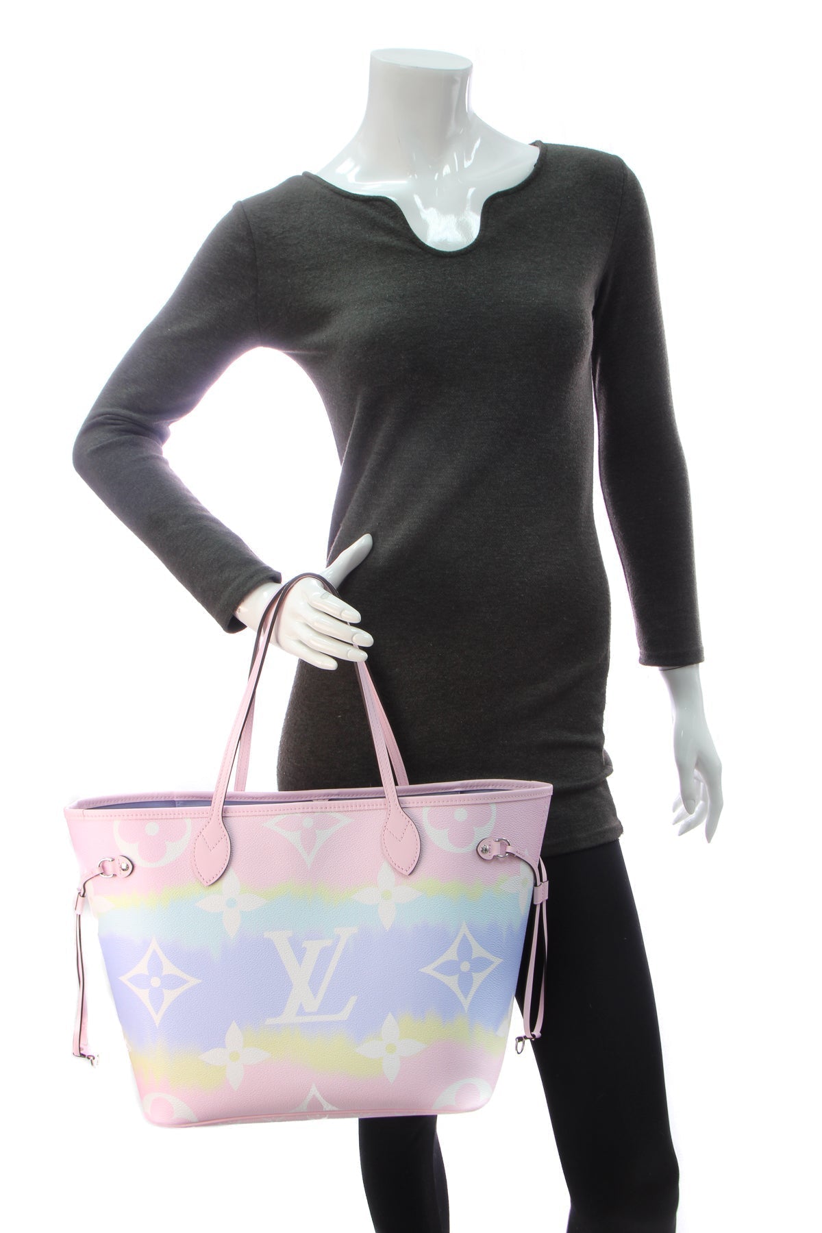 Escale Neverfull MM Bag - Pastel Multicolor Giant Monogram