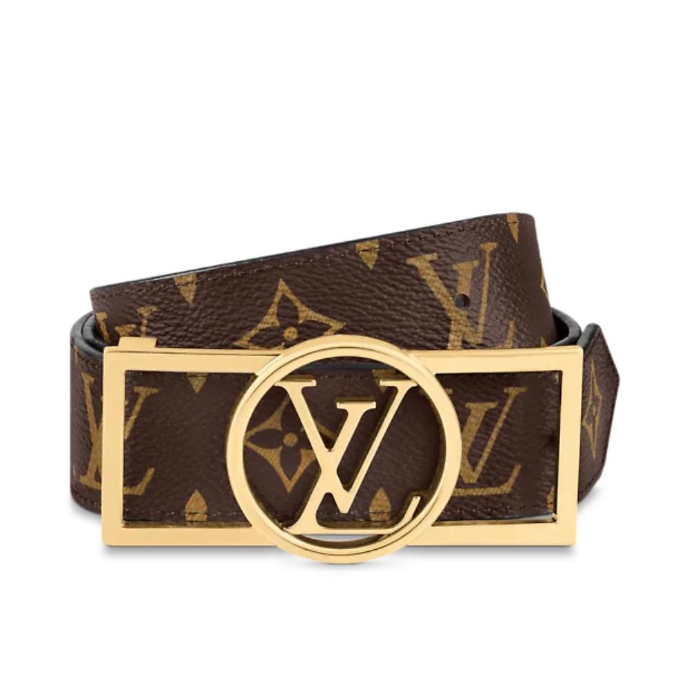 Leather Belt Louis Vuitton-DAUPHINE 35MM REVERSIBLE BELT