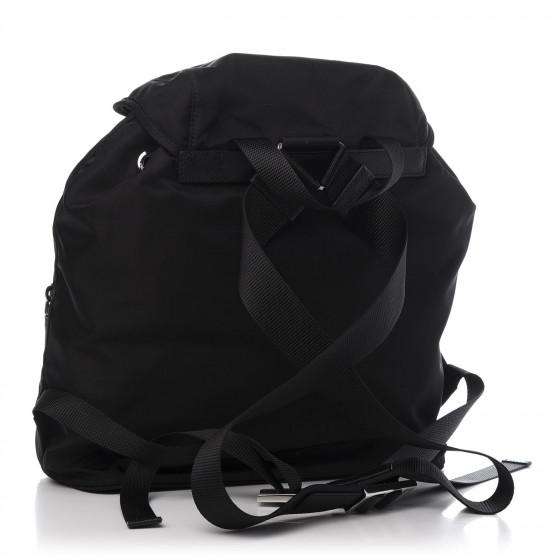 Black Zaino Nylon Backpack