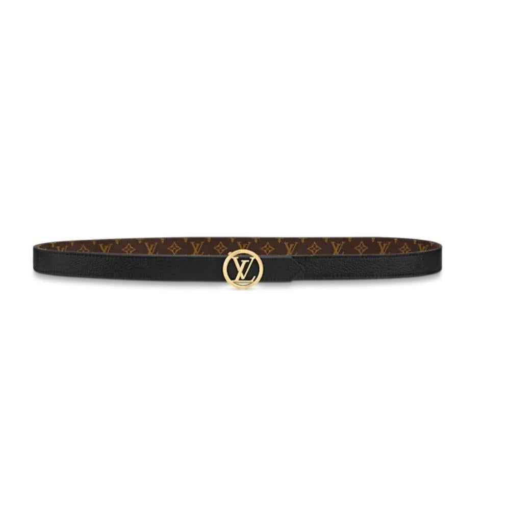 Leather belt Louis Vuitton-LV CIRCLE 20MM REVERSIBLE BELT