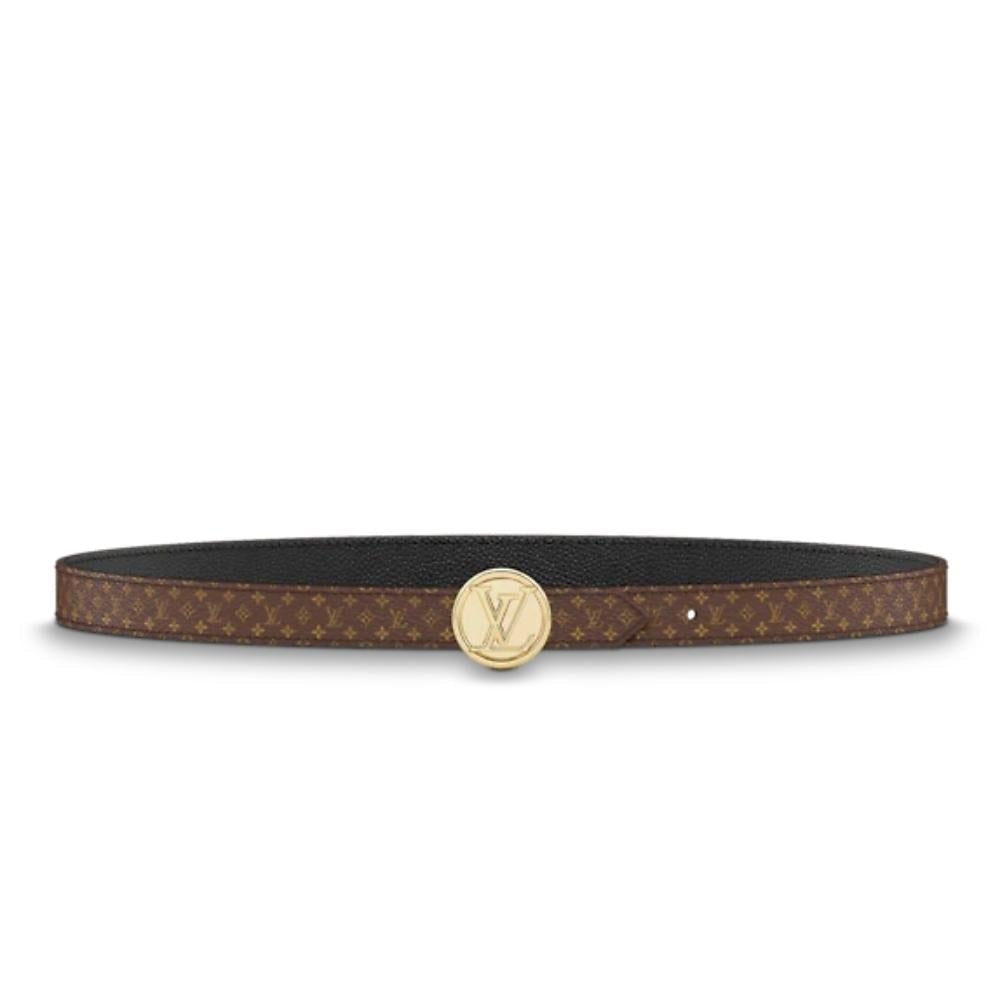 Leather belt Louis Vuitton-LV CIRCLE 20MM REVERSIBLE BELT
