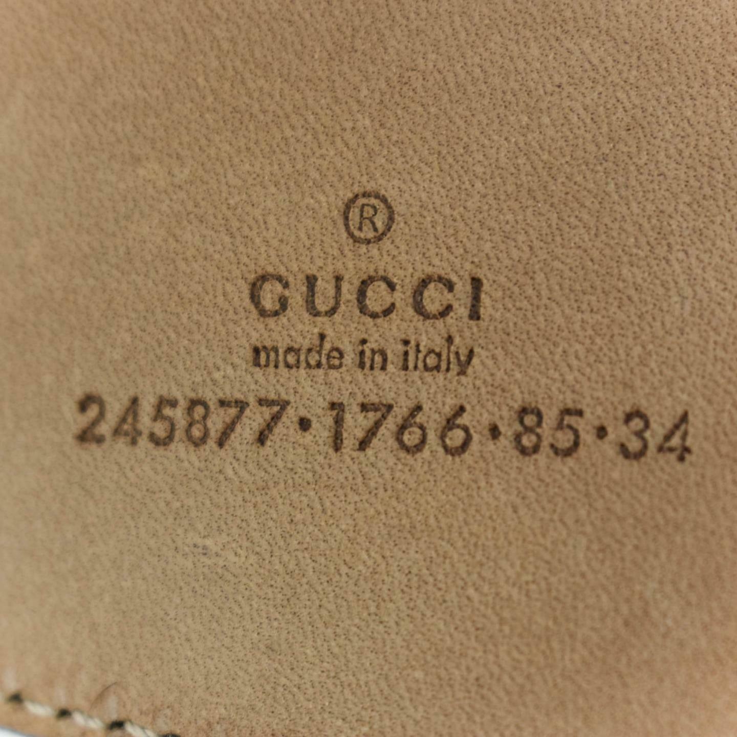 GUCCI: Black Leather & Gold "Horsebit" Buckle, Waist Belt fits 34" to 38" (ps)