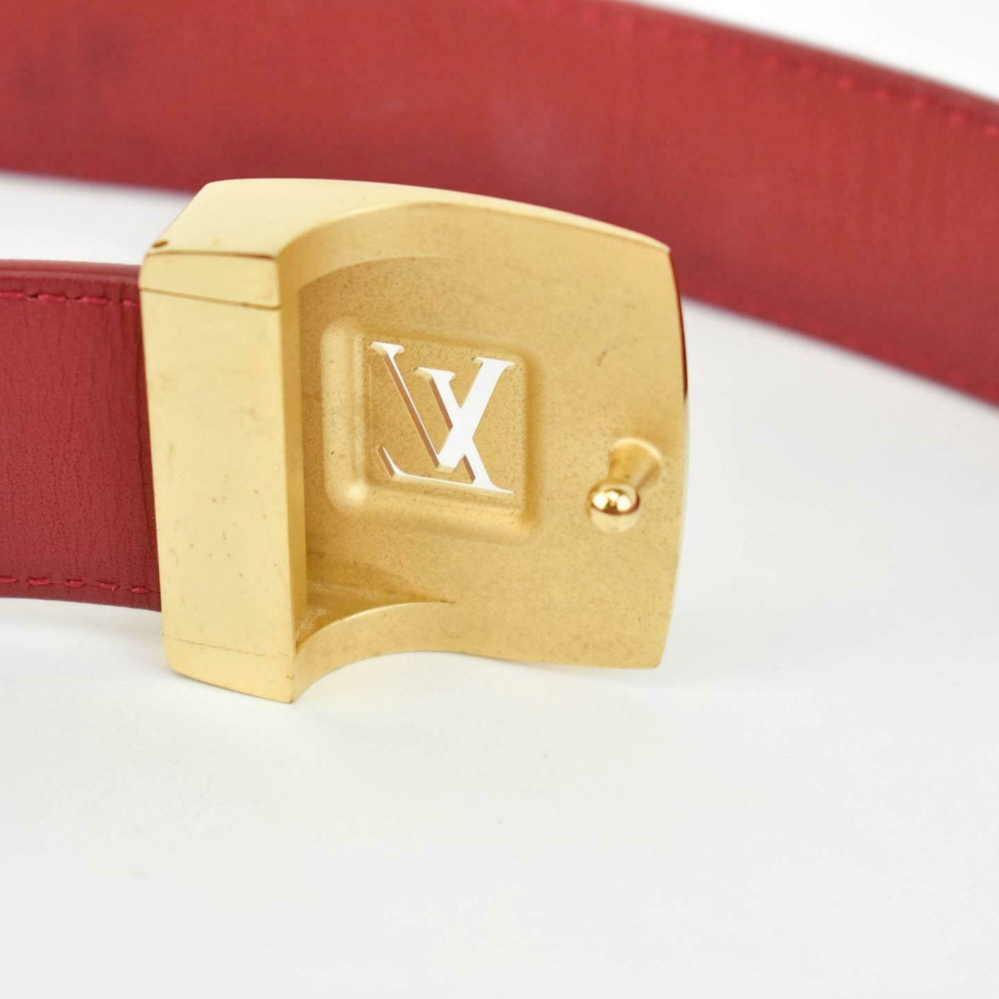 LOUIS VUITTON: Multicolor, "Murakami LV" Logo Belt fits 31"- 35" (mz)