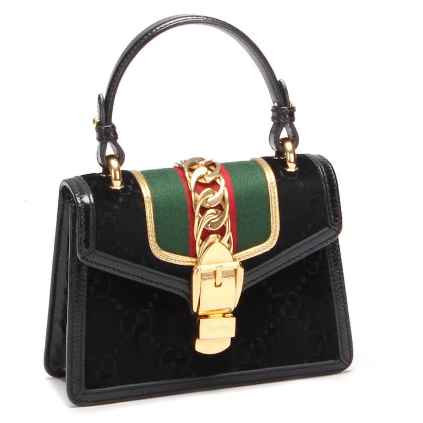 Gucci Mini Sylvie Suede Shoulder Bag