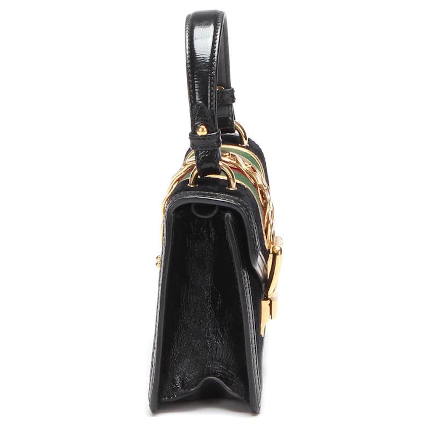 Gucci Mini Sylvie Suede Shoulder Bag