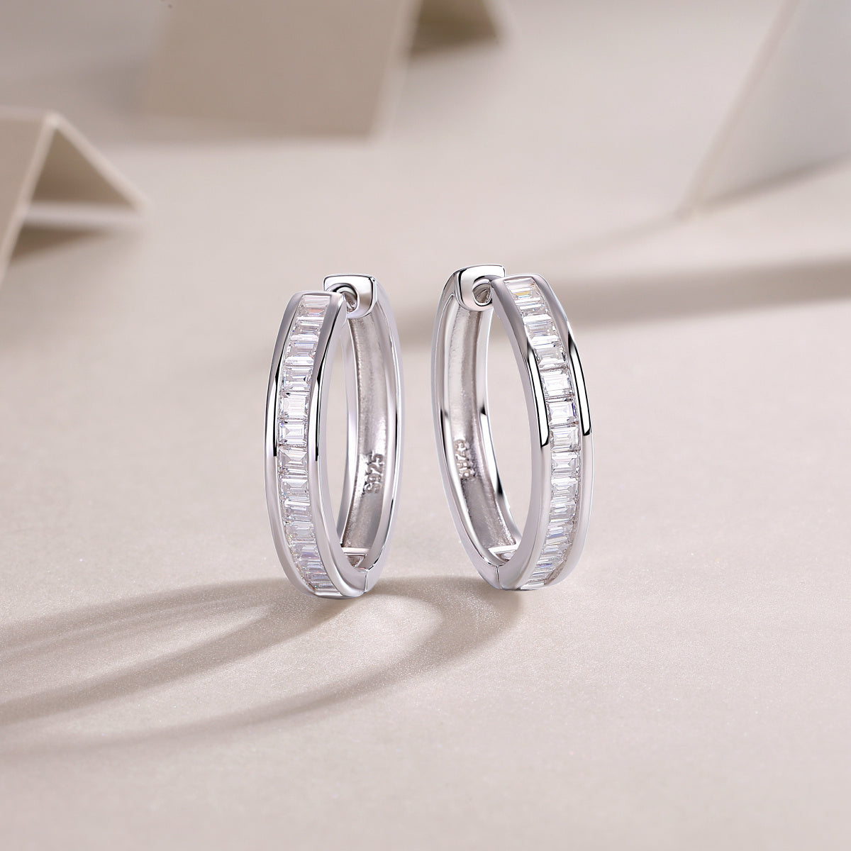The Dawn Of Luxury Fashion Diamond Earrings Earrings Studded With Mosan Diamond Silver Jewelry