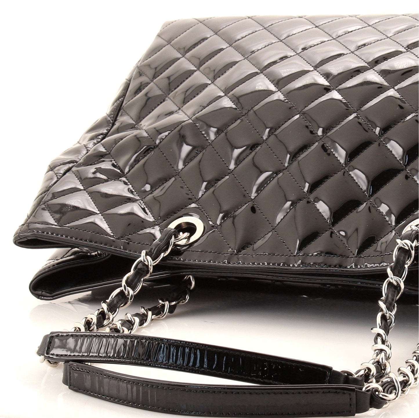 Coco Shine Tote Quilted Patent Large