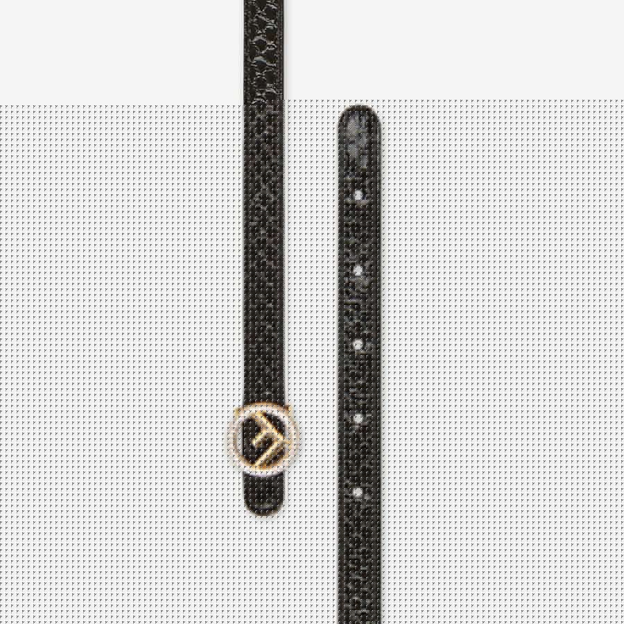 Fendi Black Elaphe Belt
