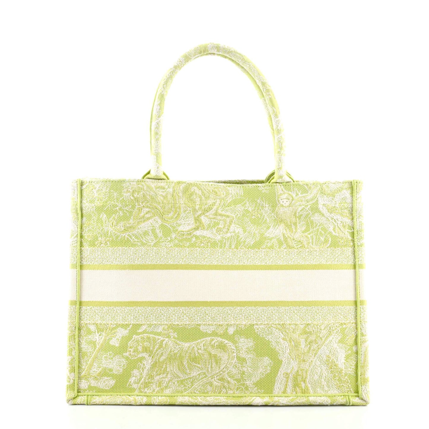 Book Tote Embroidered Canvas Small