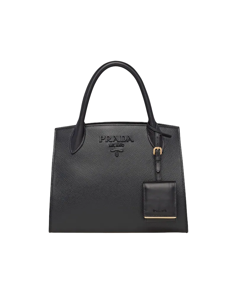 Small Saffiano Leather Monochrome Bag