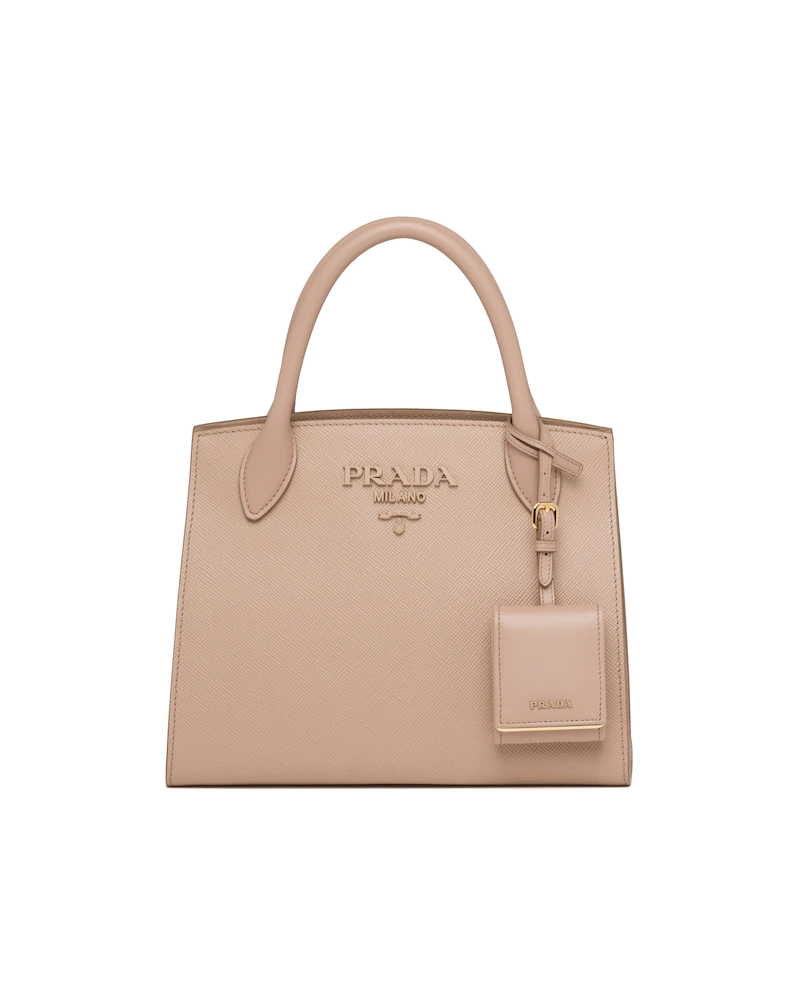 Small Saffiano Leather Monochrome Bag