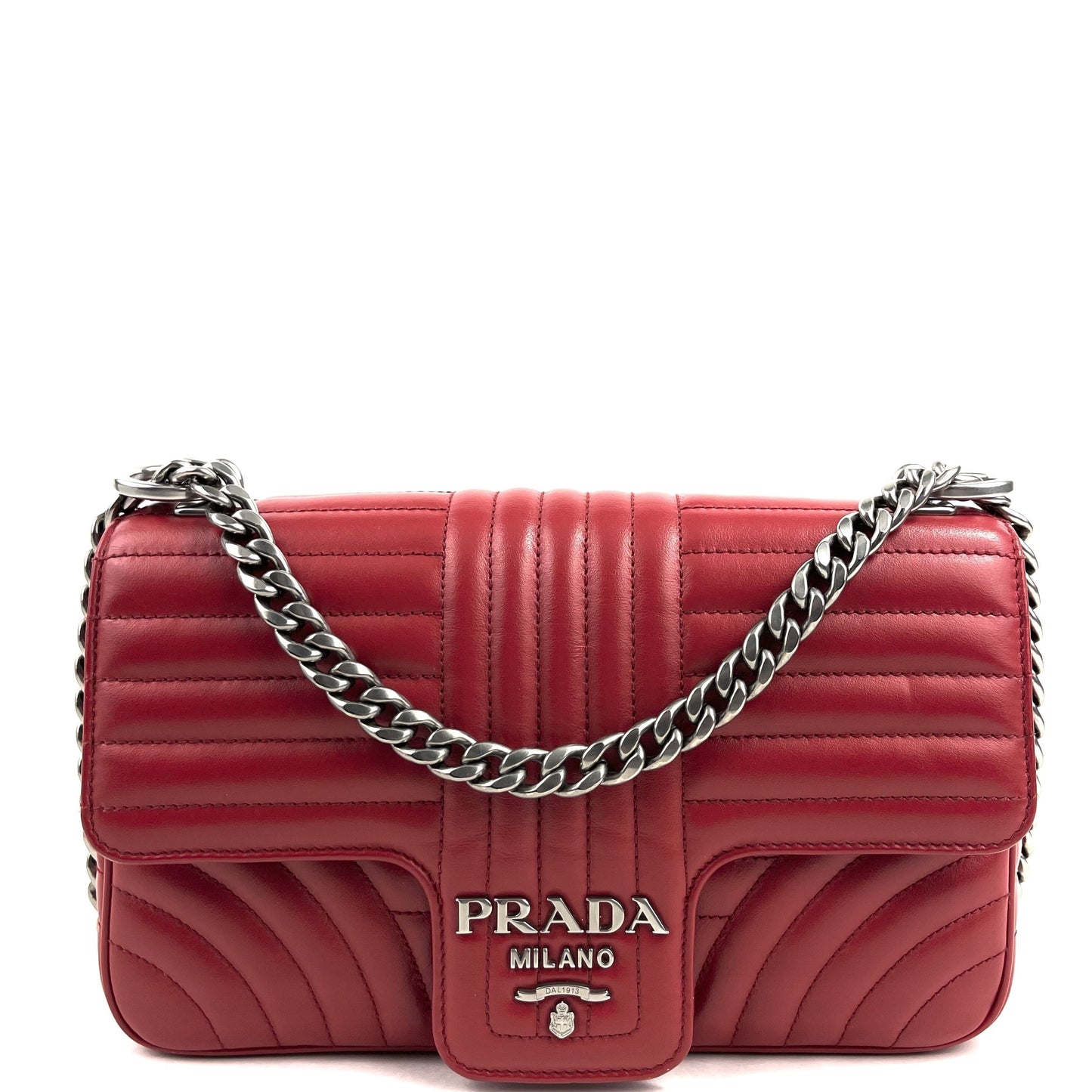 PRADA Medium Soft Calf Diagramme Bag