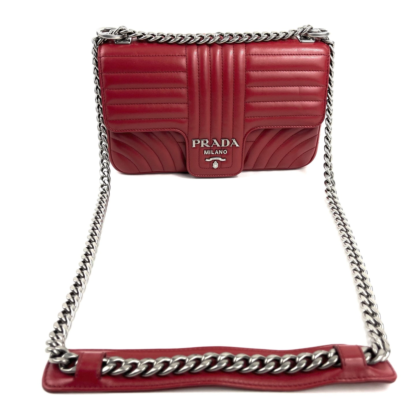 PRADA Medium Soft Calf Diagramme Bag