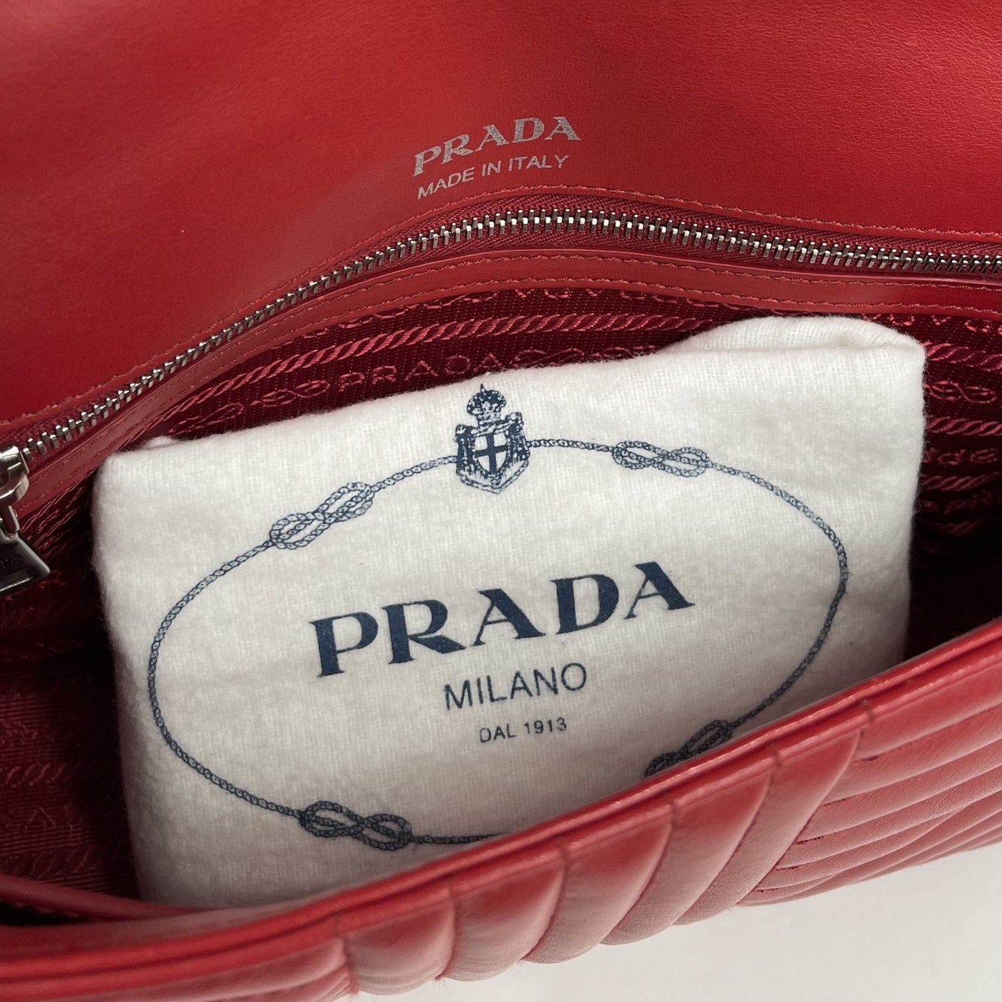 PRADA Medium Soft Calf Diagramme Bag