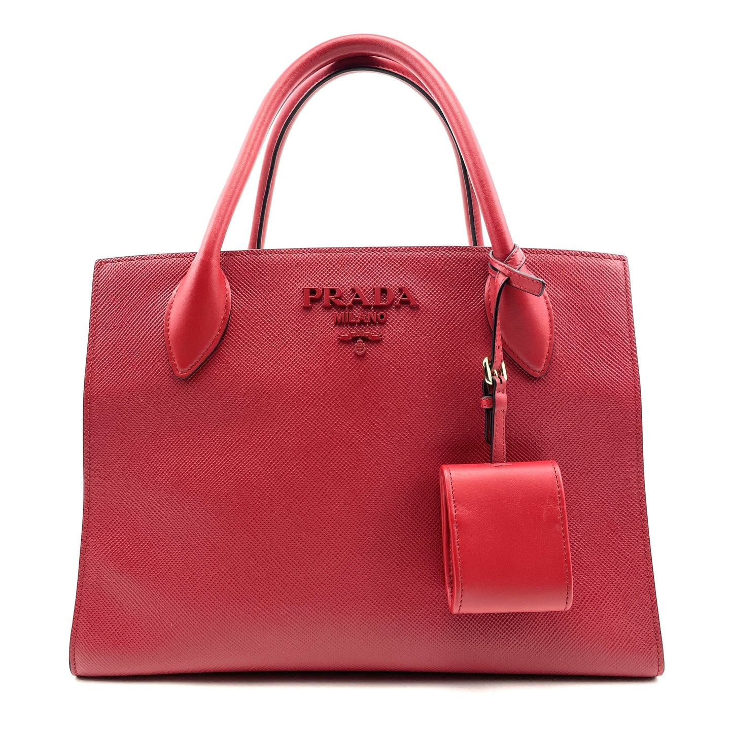 PRADA Medium Saffiano Cuir Monochrome Tote