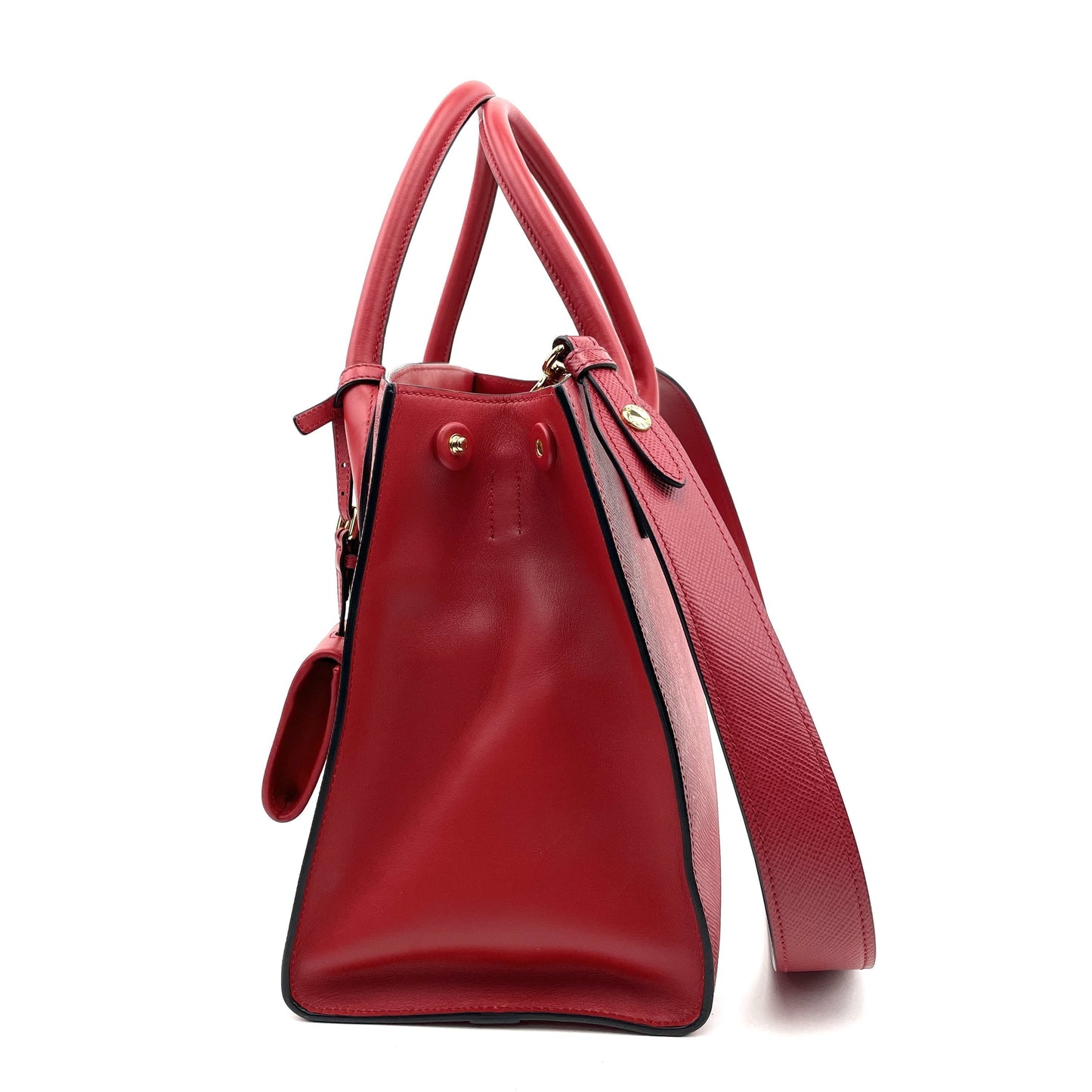 PRADA Medium Saffiano Cuir Monochrome Tote