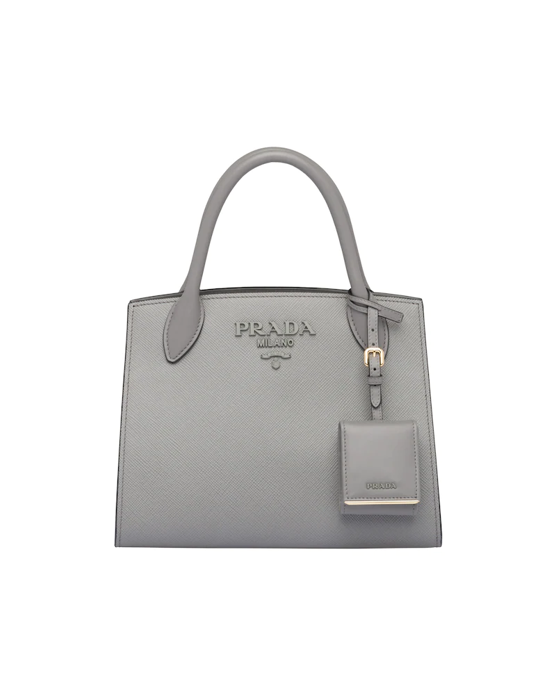 Small Saffiano Leather Monochrome Bag