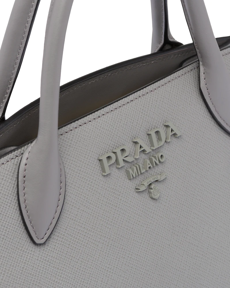 Small Saffiano Leather Monochrome Bag