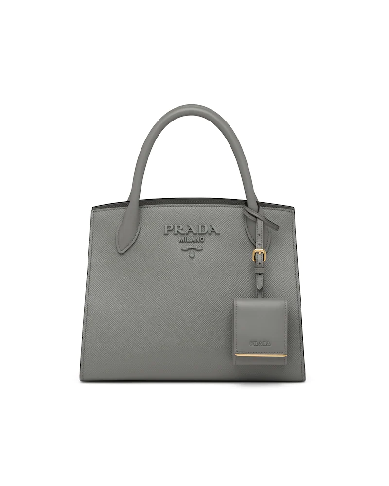 Small Saffiano Leather Monochrome Bag