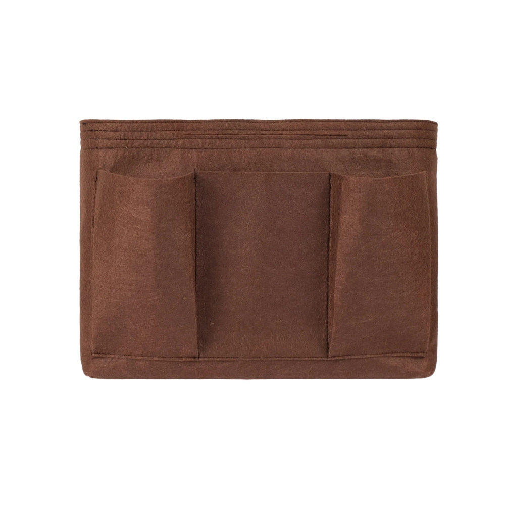 Dark brown felt organizer