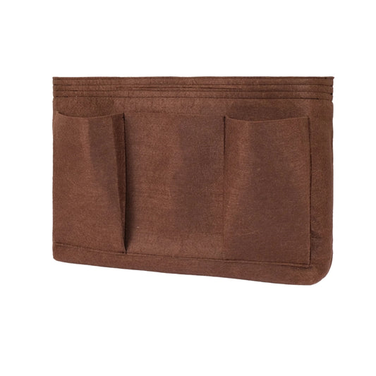 Dark brown felt organizer