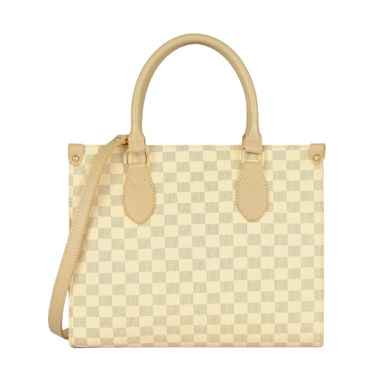 Off-white checkered everywear handbag