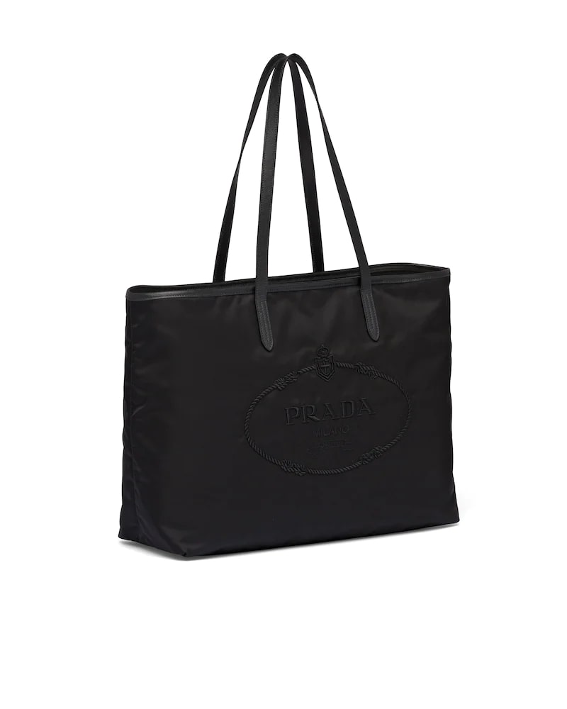 Prada Saffiano Leather and Nylon Tote