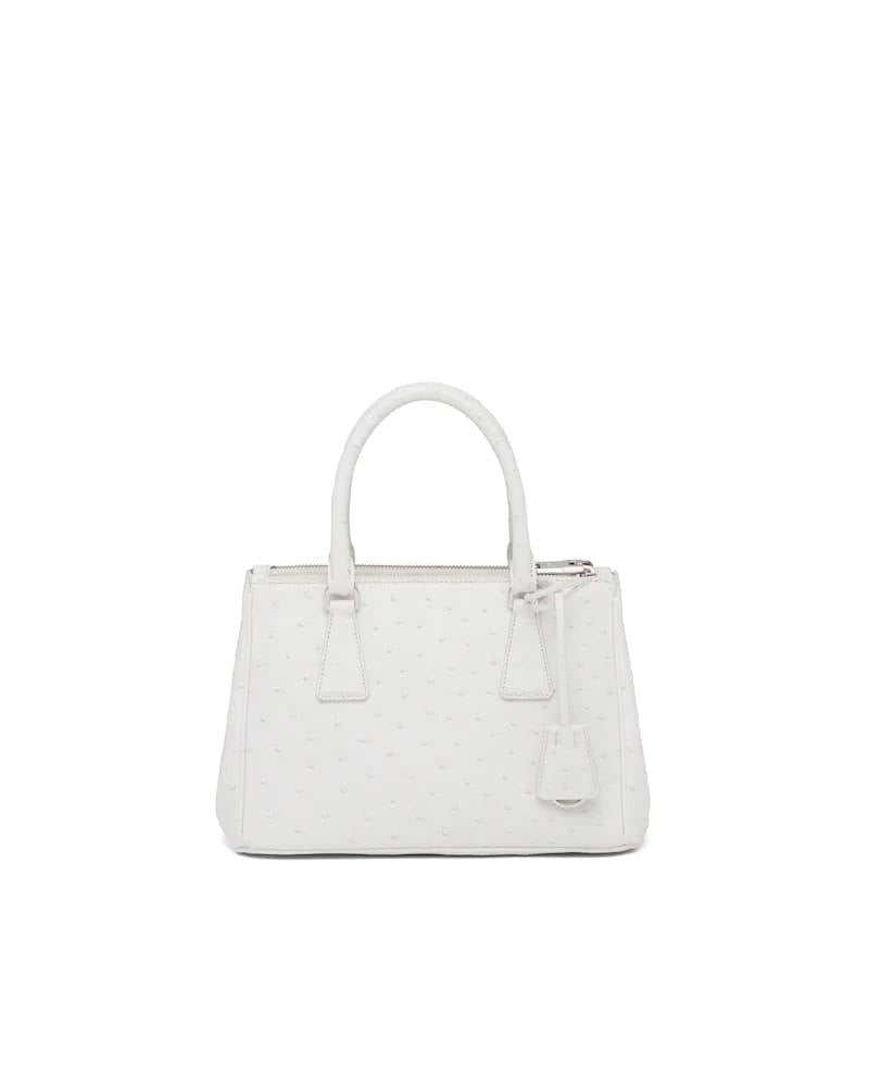 Prada Galleria Ostrich Leather Small Bag