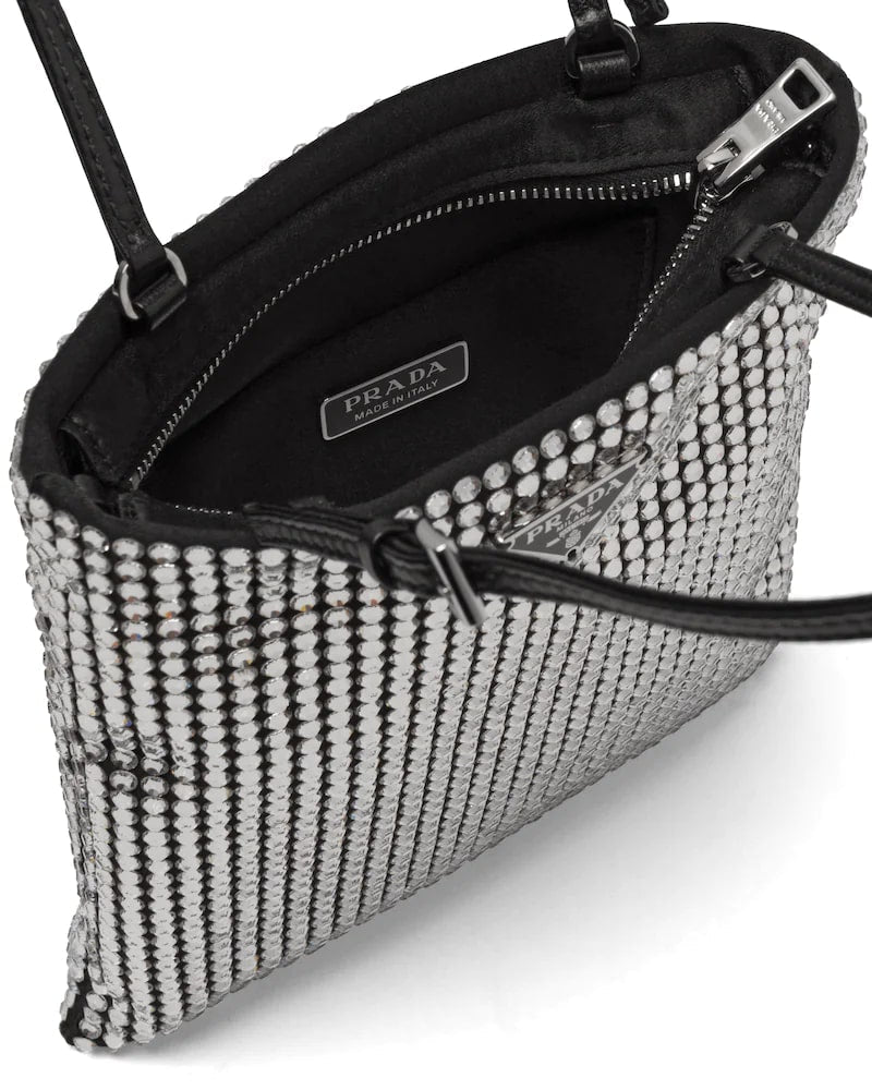 Satin Handbag With Decoration