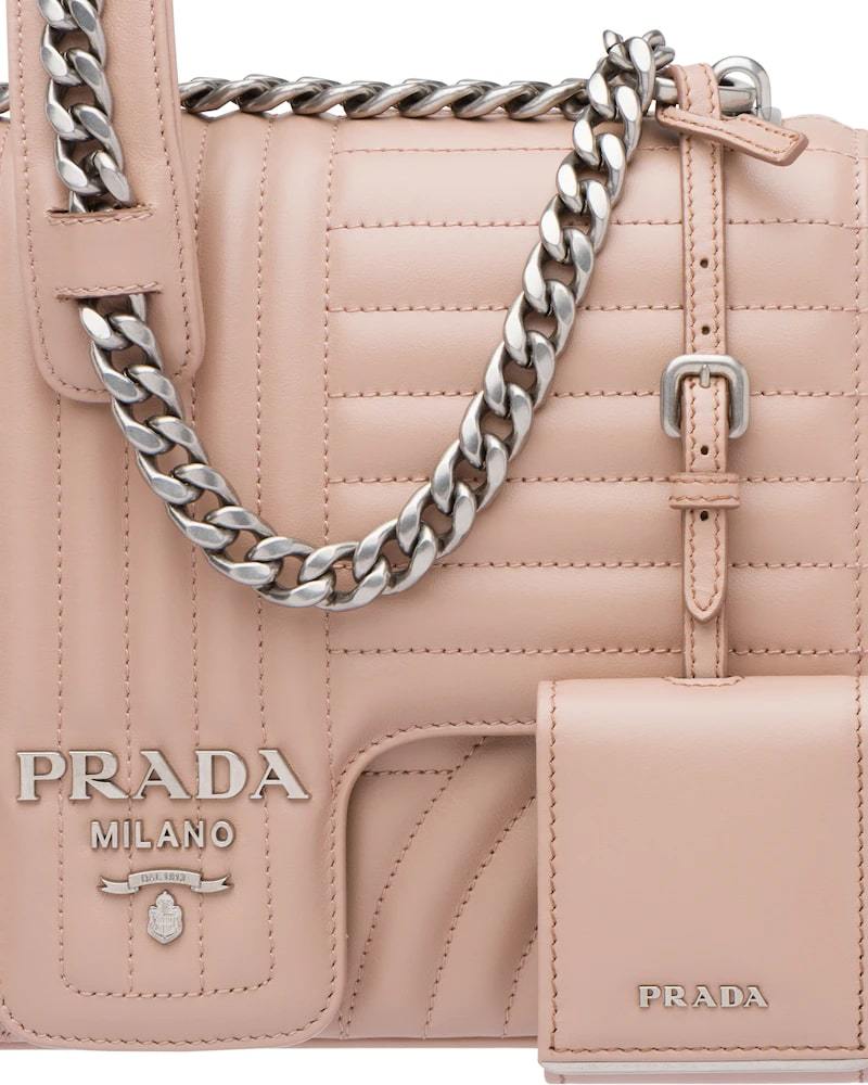 Prada Large Leather Diagramme Bag