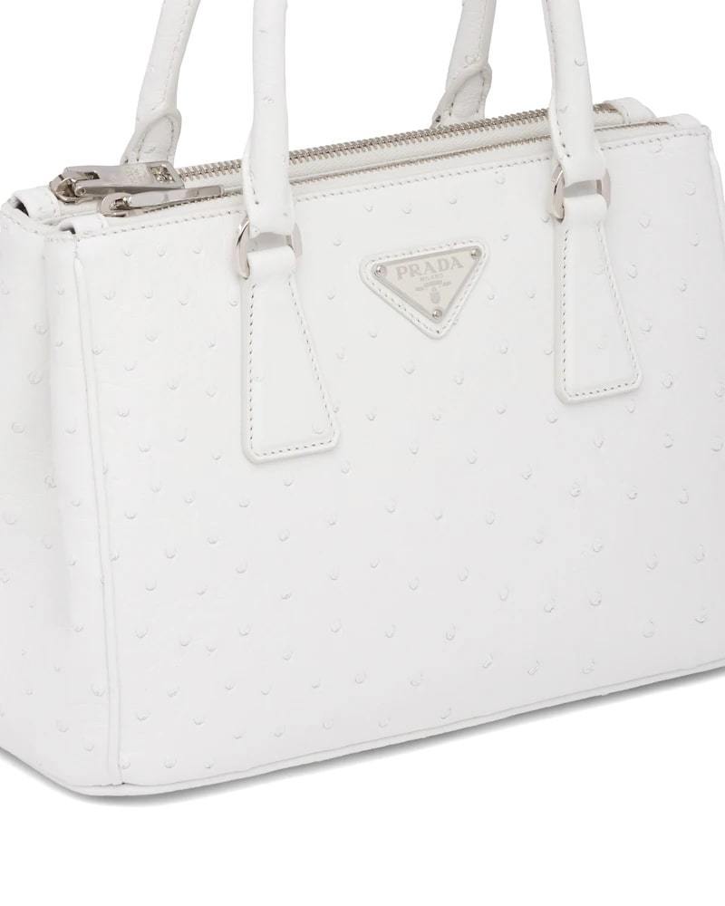 Prada Galleria Ostrich Leather Small Bag