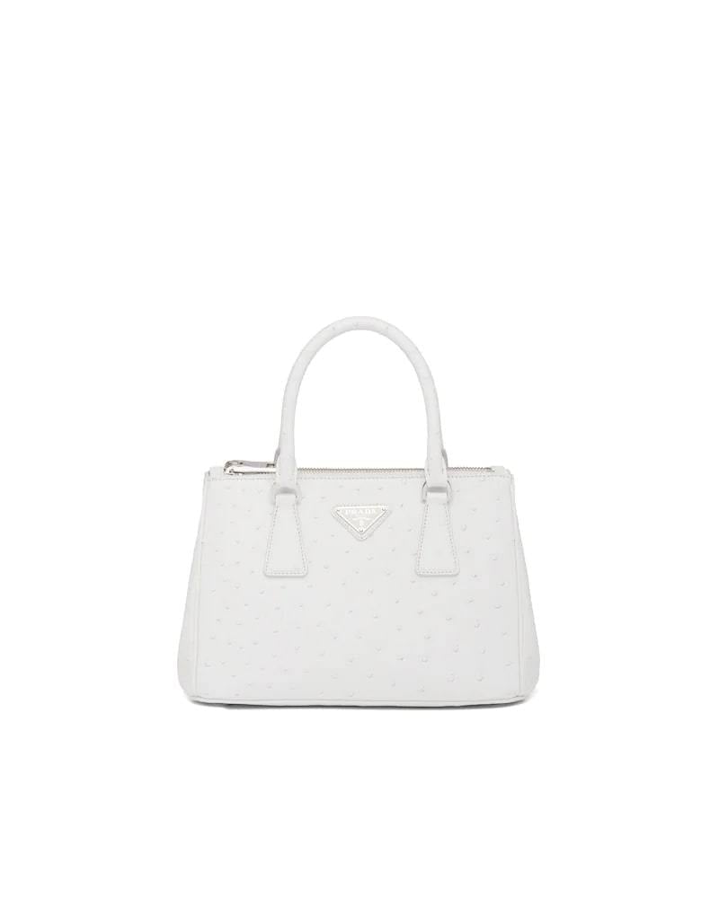 Prada Galleria Ostrich Leather Small Bag