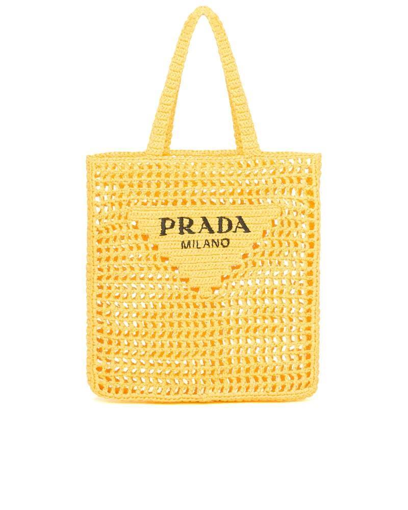 Prada Raffia Tote Bag