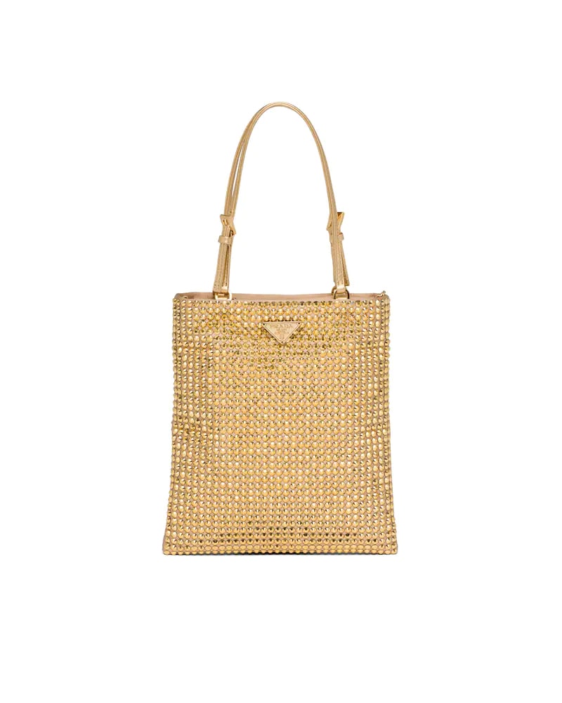 Satin Handbag With Decoration
