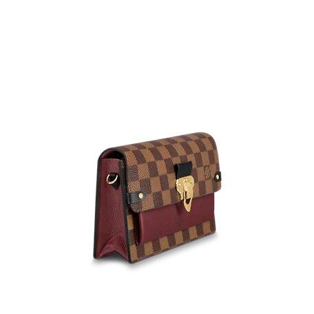 Louis Vuitton VAVIN CHAIN WALLET Bordeaux Red / Black