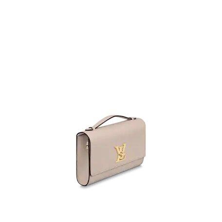 Louis Vuitton LOCKME CLUTCH Greige