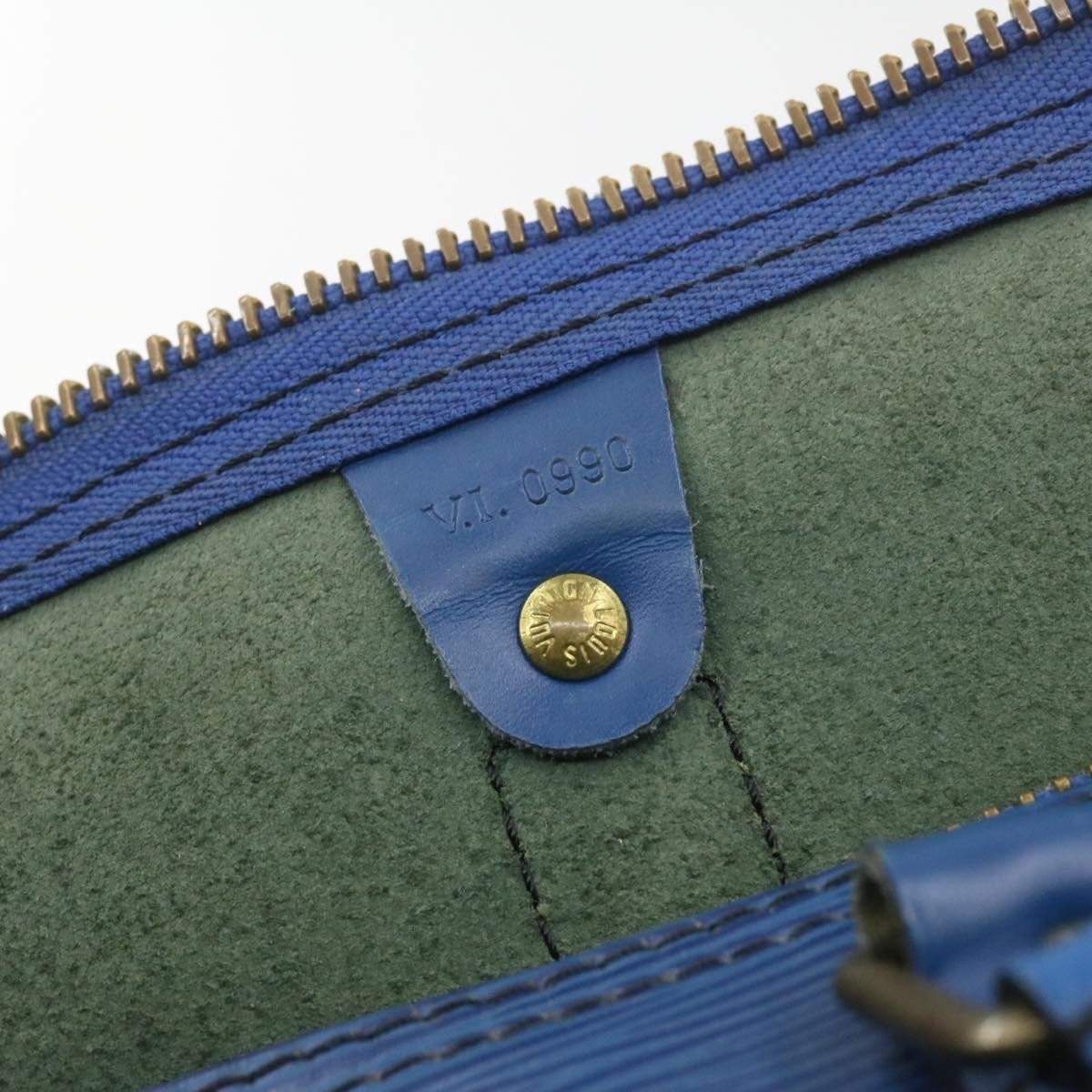 LOUIS VUITTON Epi Keepall 50 Boston Bag Blue VI0990 - Cap N Wrap