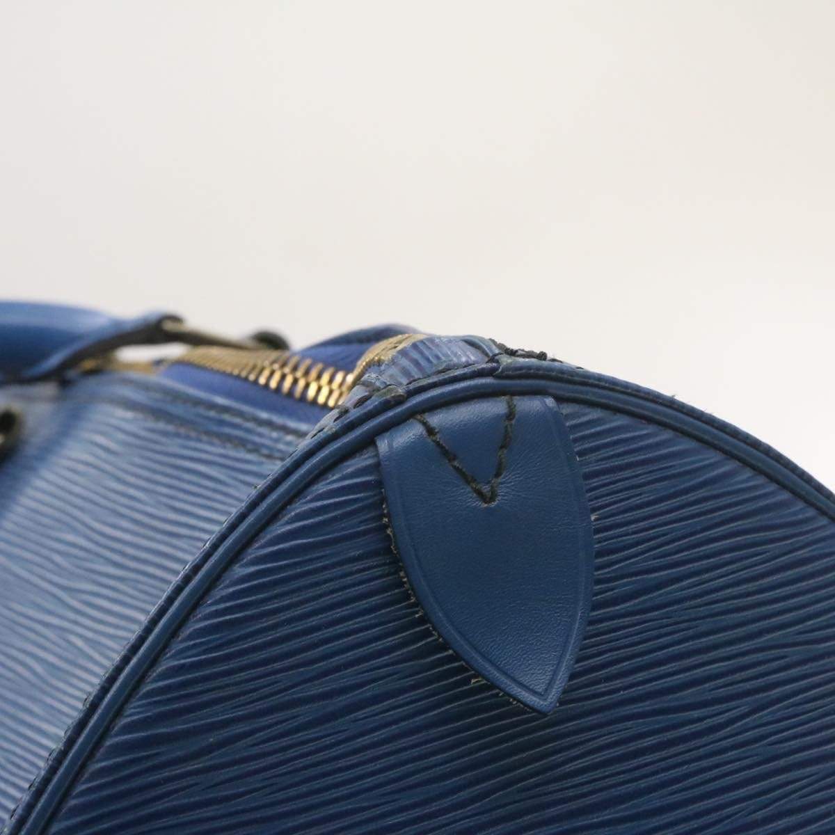 LOUIS VUITTON Epi Keepall 50 Boston Bag Blue VI0990 - Cap N Wrap