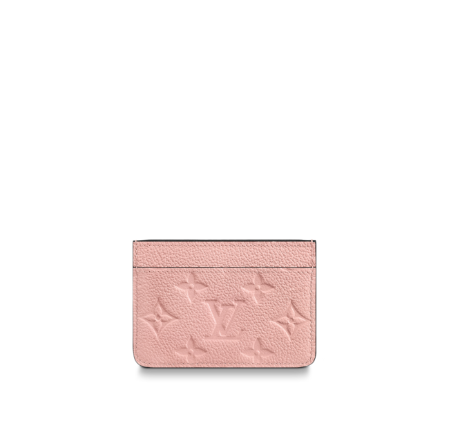 LV Cardholder Monogram Empreinte Rose Poudre
