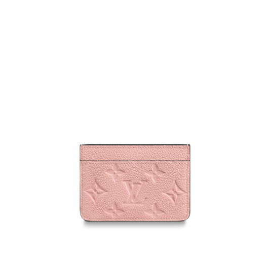 LV Cardholder Monogram Empreinte Rose Poudre