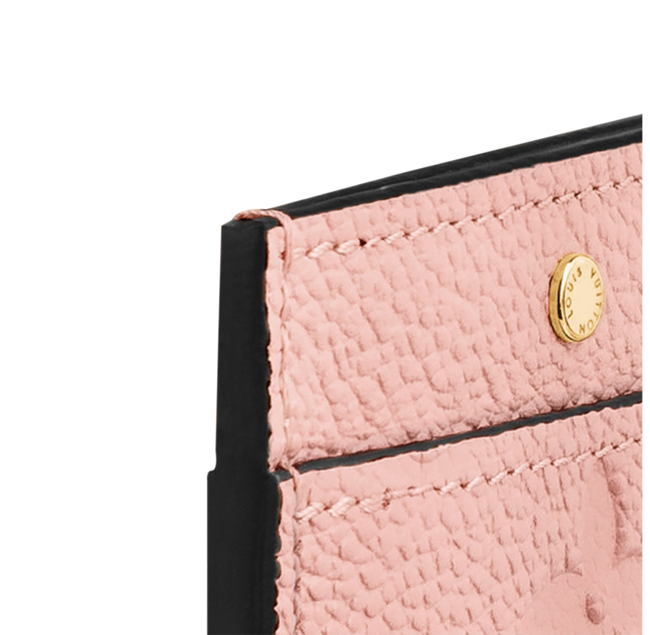 LV Cardholder Monogram Empreinte Rose Poudre
