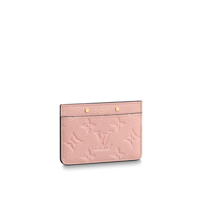 LV Cardholder Monogram Empreinte Rose Poudre